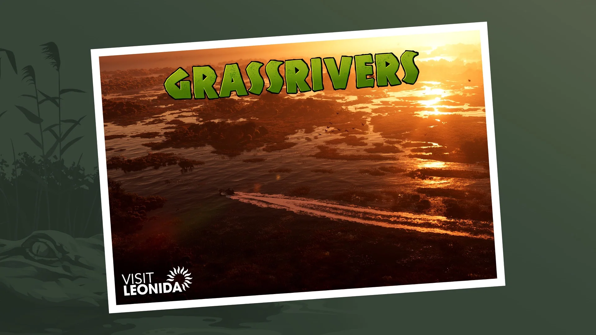 Official GTA VI media labeled Grassrivers Postcard.