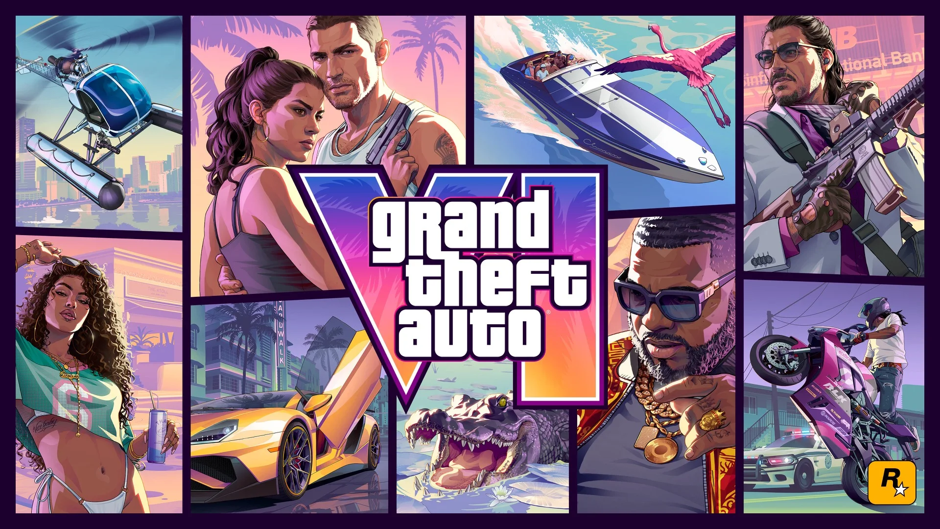 Official GTA VI media labeled Official Cover Art.