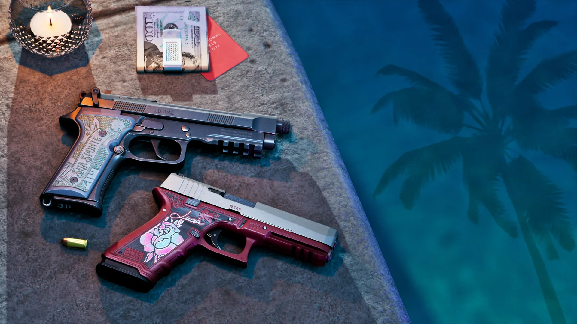 Official GTA VI media labeled Personalized Weapon Variants.