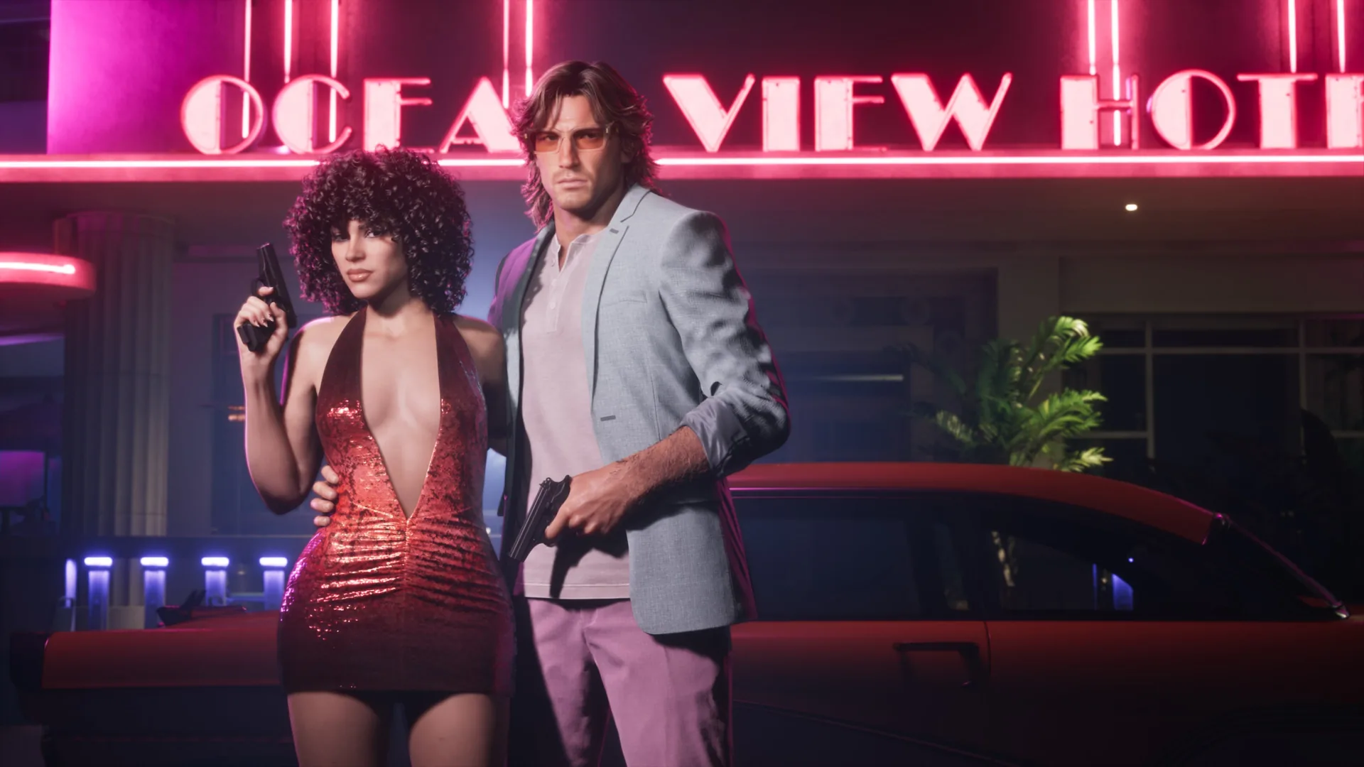Official GTA VI media labeled Vintage Vice City Pack 01.