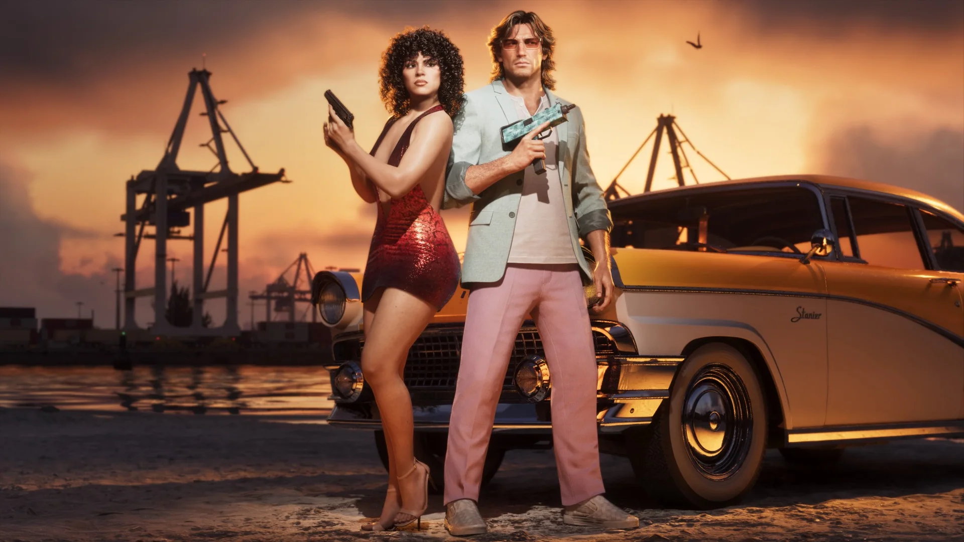 Official GTA VI media labeled Vintage Vice City Pack 02.